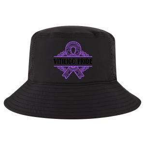 Vitiligo Raise Awareness Pride Saying Proud Purple Ribbon Gift Cool Comfort Performance Bucket Hat