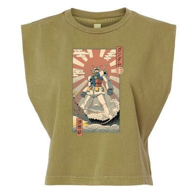 Vintage Robot Kawaii Garment-Dyed Women's Muscle Tee