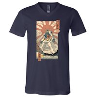 Vintage Gundam Robot Kawaii V-Neck T-Shirt