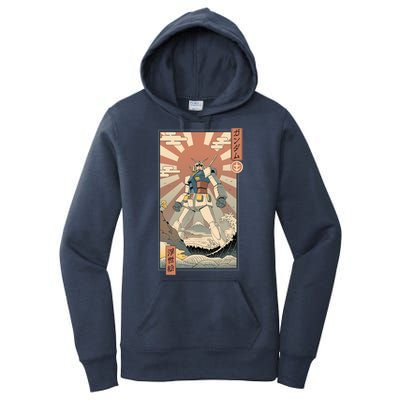 Vintage Robot Kawaii Women's Pullover Hoodie