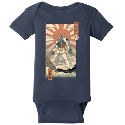 Vintage Robot Kawaii Baby Bodysuit