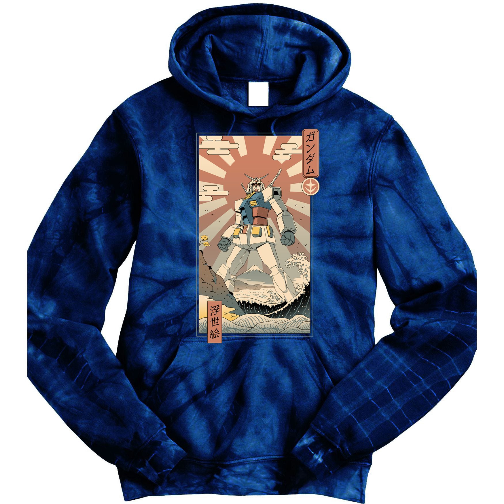 Vintage Robot Kawaii Tie Dye Hoodie