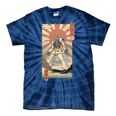 Vintage Gundam Robot Kawaii Tie-Dye T-Shirt