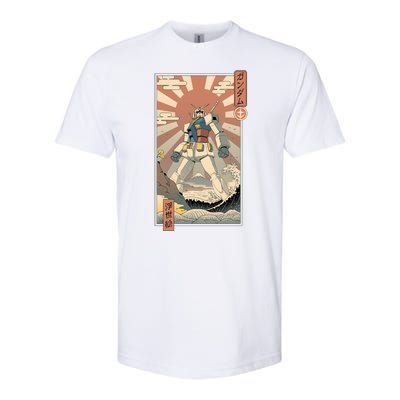 Vintage Gundam Robot Kawaii Softstyle CVC T-Shirt