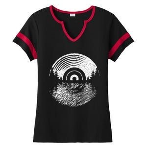 Vinyl Record Album Classic Music Player Lover Audiophile Ladies Halftime Notch Neck Tee