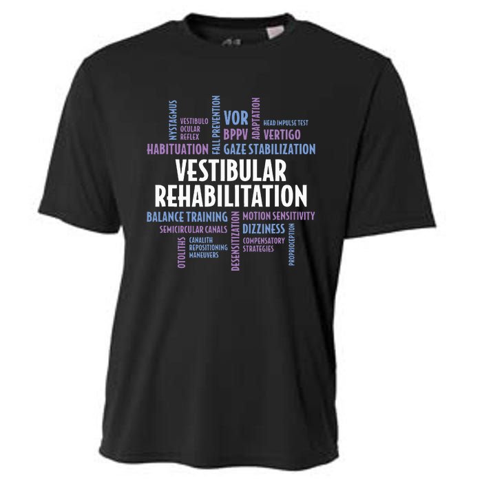 Vestibular Rehabilitation Audiologist Pt Ot Therapy Cooling Performance Crew T-Shirt