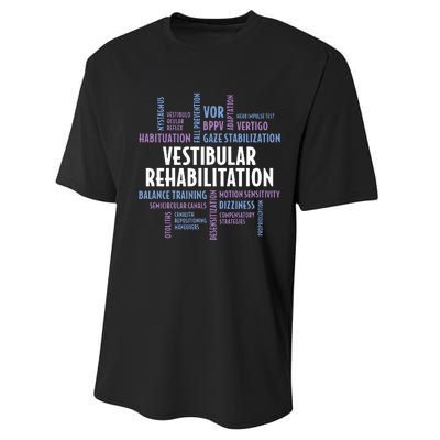 Vestibular Rehabilitation Audiologist Pt Ot Therapy Performance Sprint T-Shirt