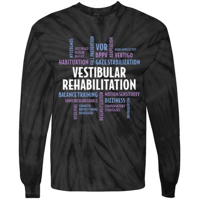 Vestibular Rehabilitation Audiologist Pt Ot Therapy Tie-Dye Long Sleeve Shirt