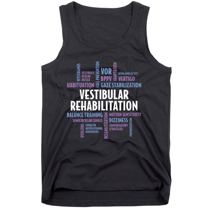 Vestibular Rehabilitation Audiologist Pt Ot Therapy Tank Top