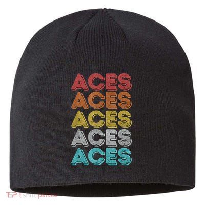 Vintage Retro Aces Sustainable Beanie
