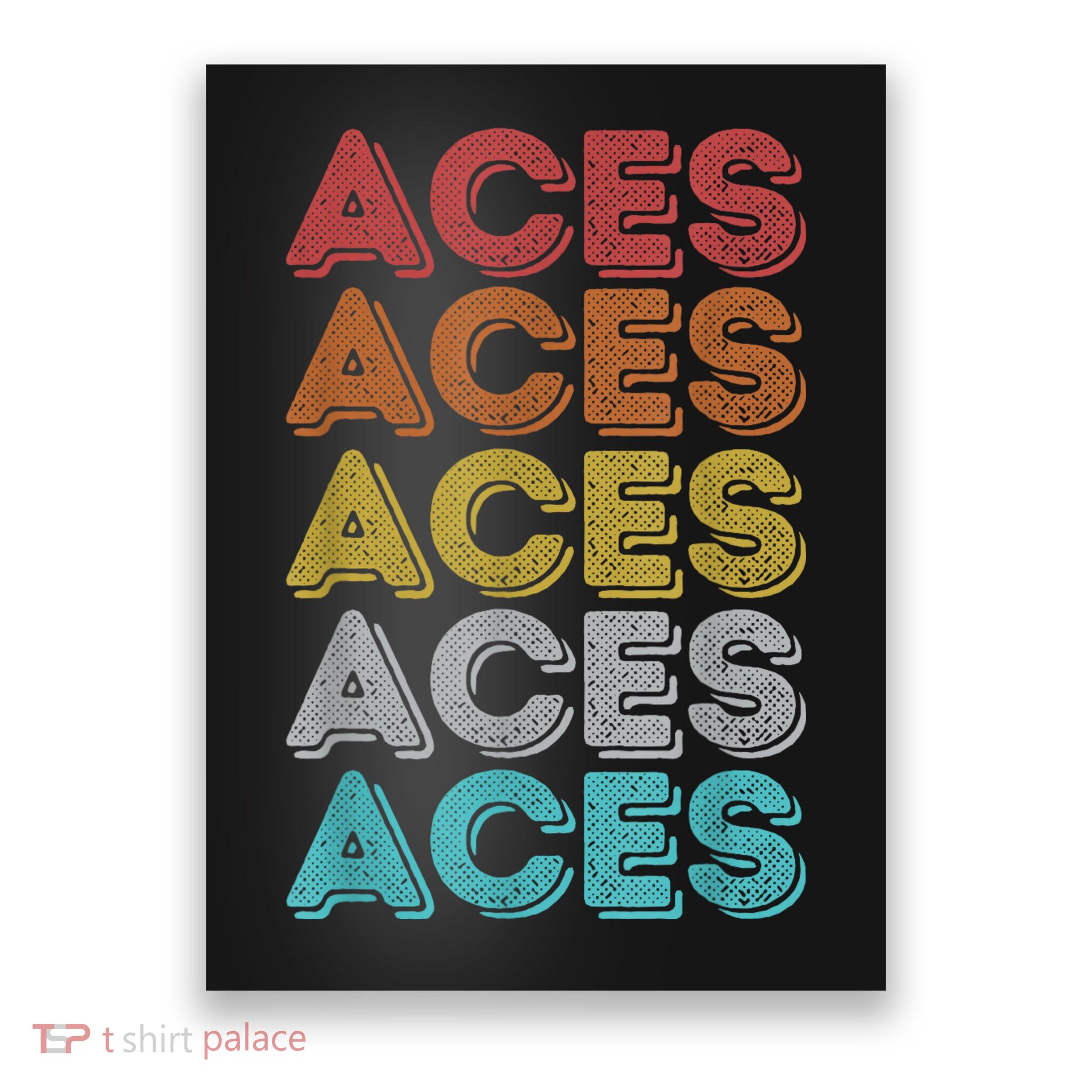 Vintage Retro Aces Poster