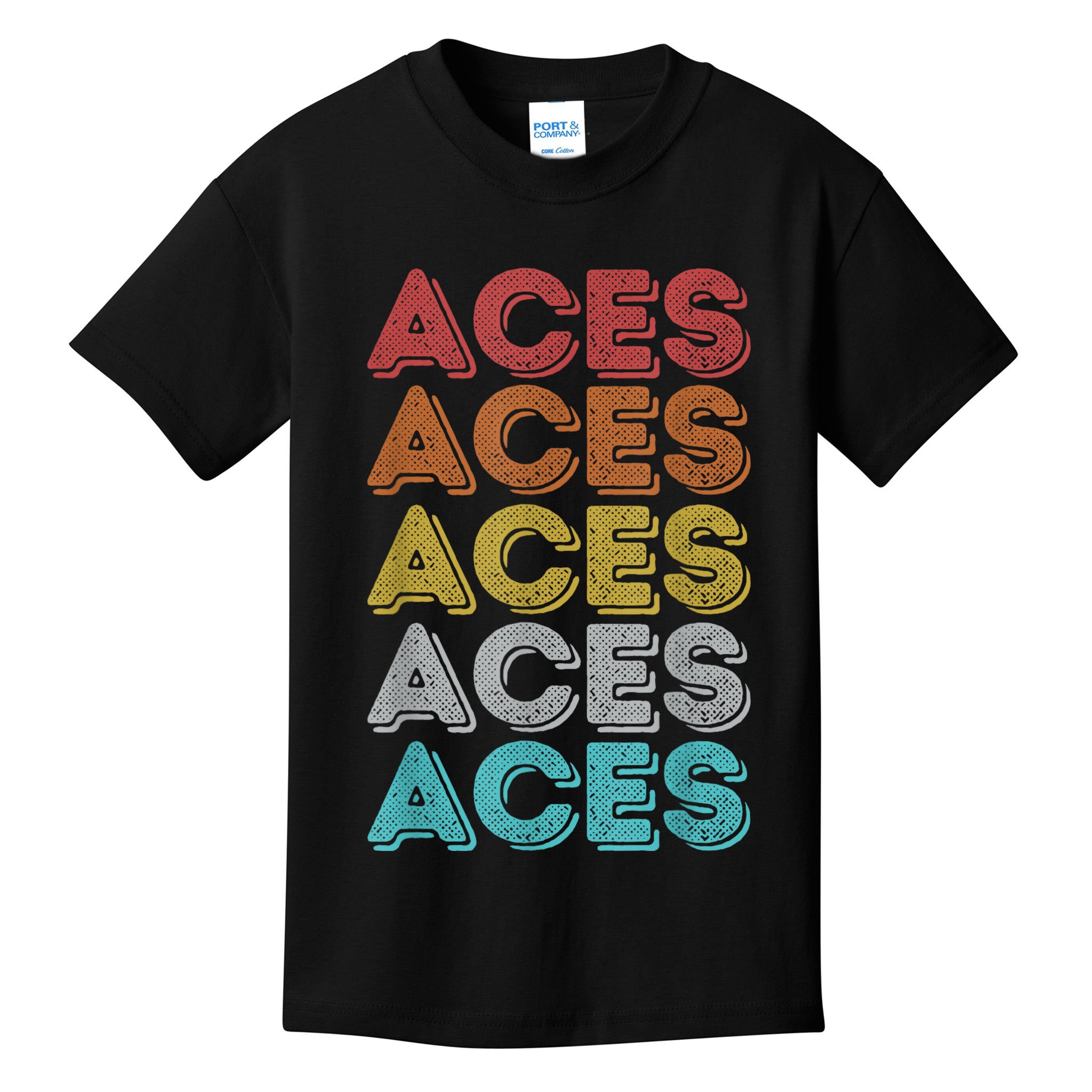 Vintage Retro Aces Kids T-Shirt