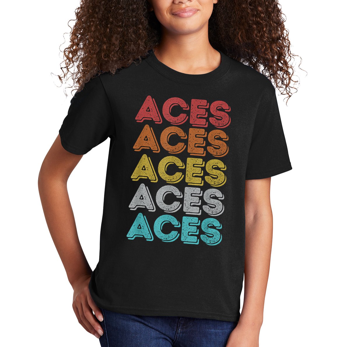 Vintage Retro Aces Kids T-Shirt