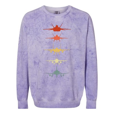 Vintage Retro Air Force Colorblast Crewneck Sweatshirt