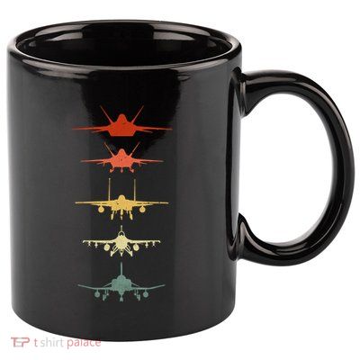 Vintage Retro Air Force 11oz C Handle Ceramic Mug