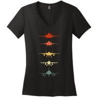 Vintage Retro Air Force Women's V-Neck T-Shirt