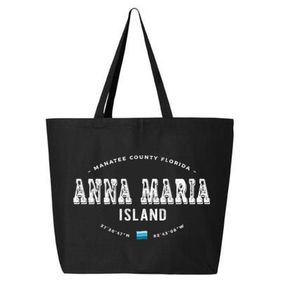 Vintage Retro Anna Maria Island Florida Graphic Gift 25L Jumbo Tote