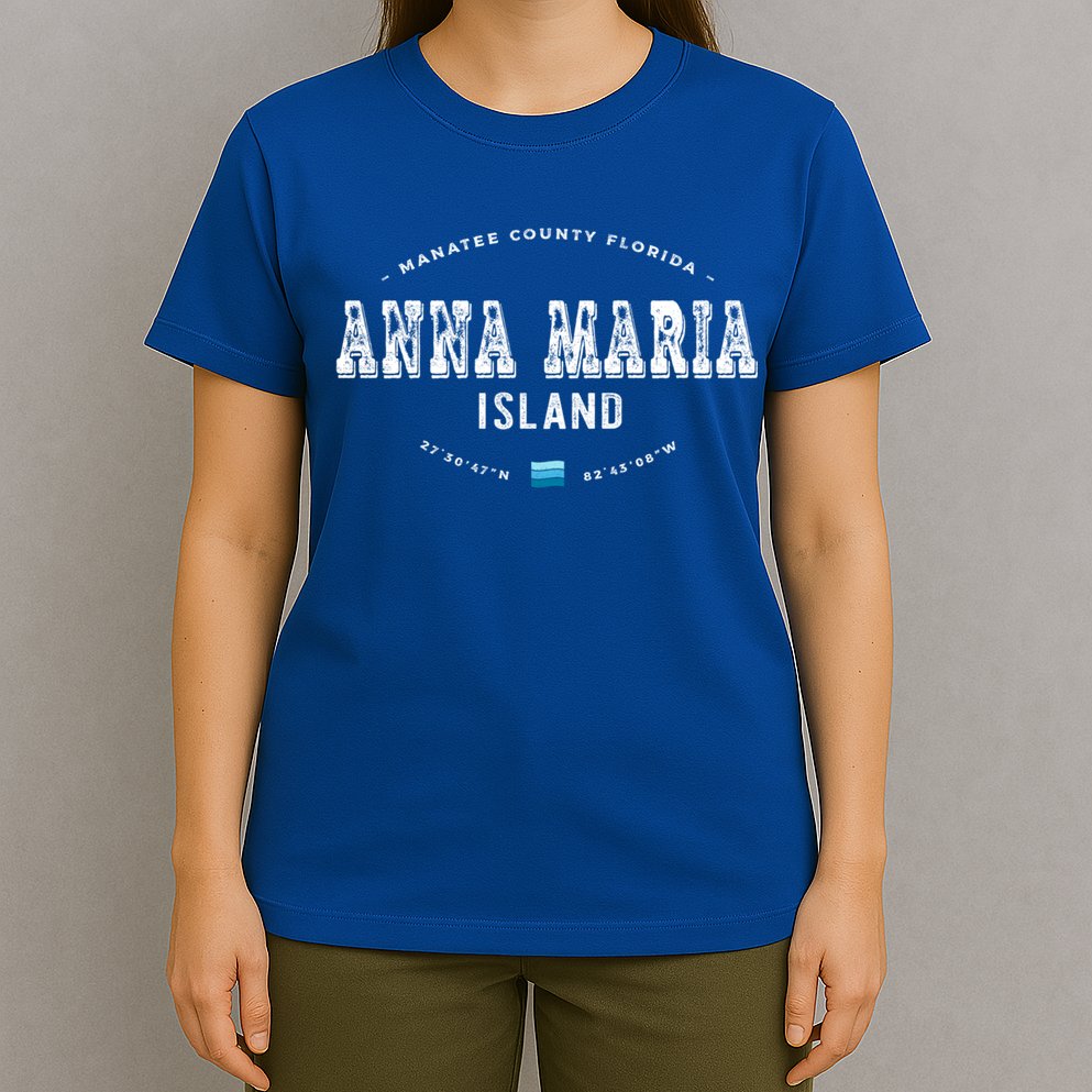 Vintage Retro Anna Maria Island Florida Graphic Gift T-Shirt