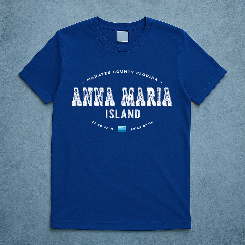 Vintage Retro Anna Maria Island Florida Graphic Gift T-Shirt