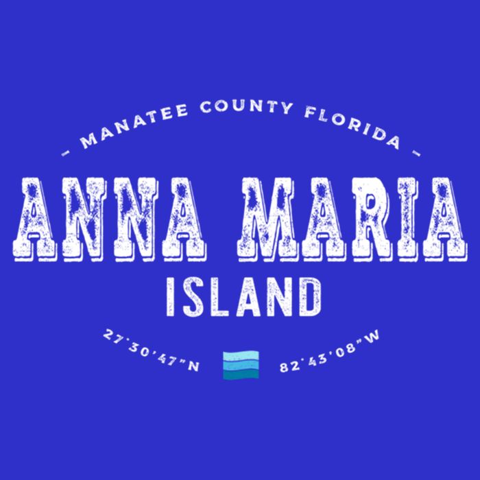 Vintage Retro Anna Maria Island Florida Graphic Gift Toddler Hoodie
