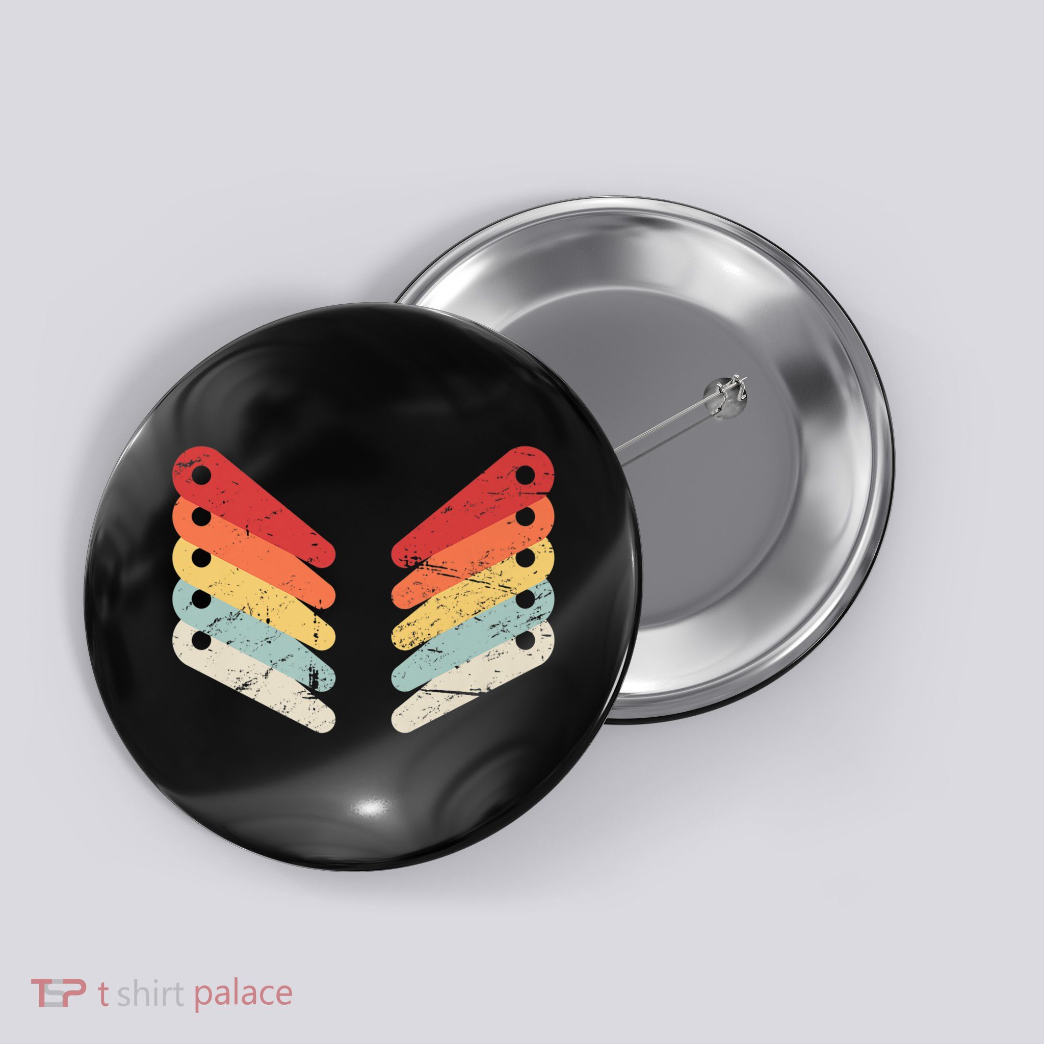 Vintage Retro Arcade Pinball Button