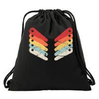 Vintage Retro Arcade Pinball Drawstring Bag