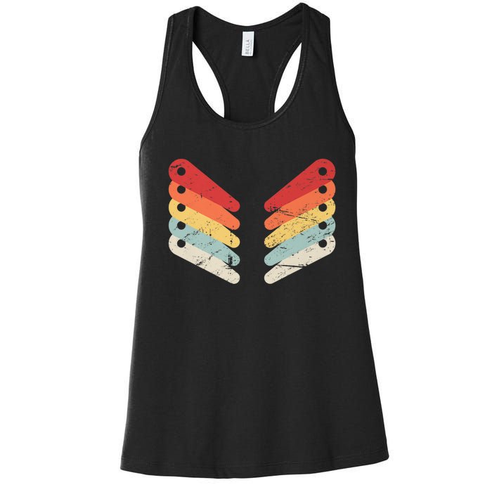 Vintage Retro Arcade Pinball Women's Racerback Tank