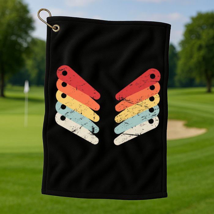 Vintage Retro Arcade Pinball Golf Towel