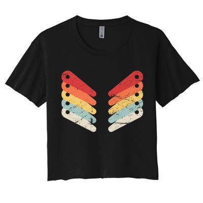 Vintage Retro Arcade Pinball Crop Top