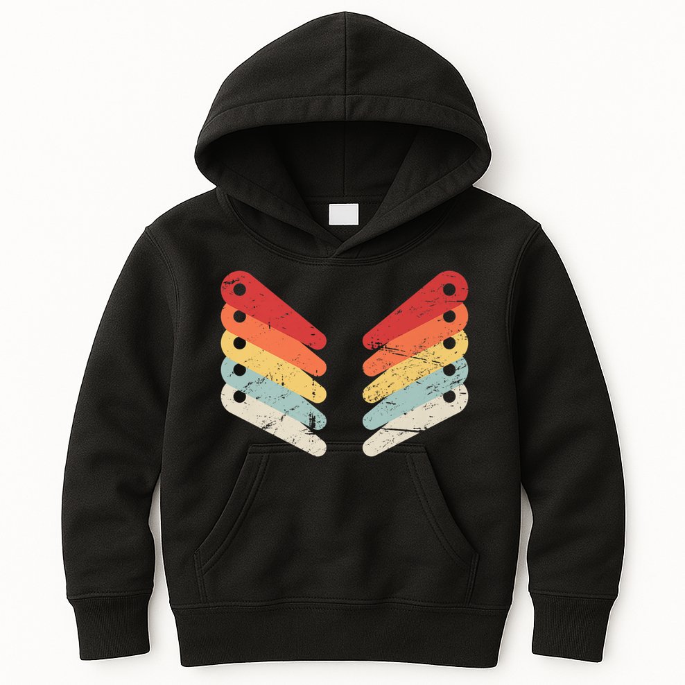 Vintage Retro Arcade Pinball Kids Hoodie