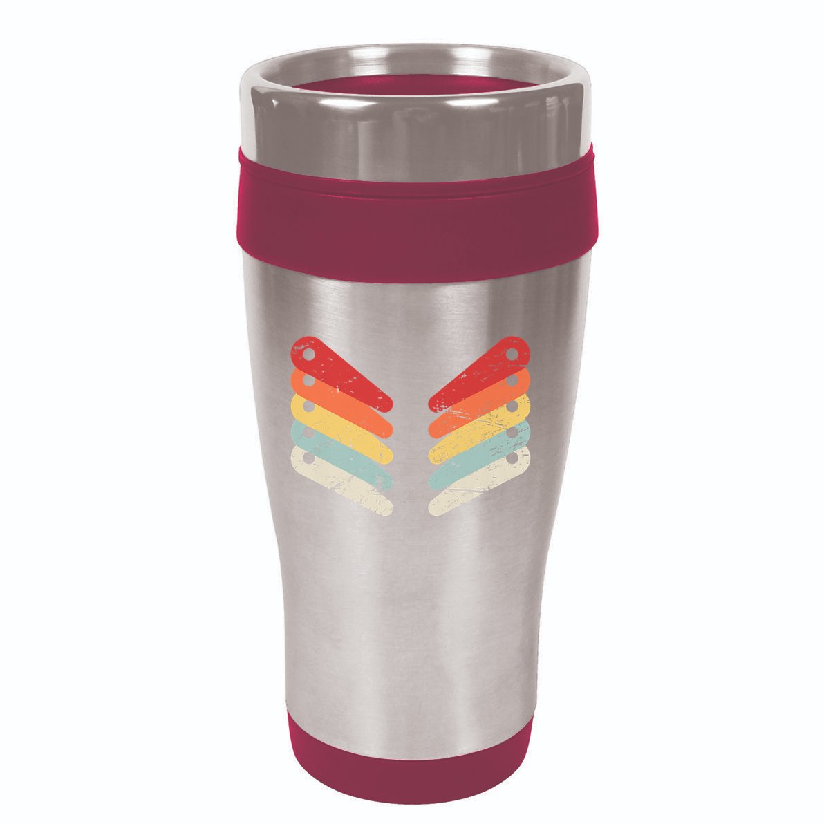 Vintage Retro Arcade Pinball 16oz Travel Tumbler
