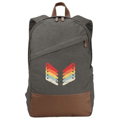 Vintage Retro Arcade Pinball Cotton Canvas Backpack