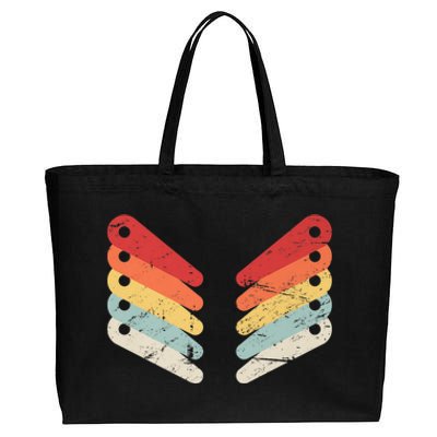 Vintage Retro Arcade Pinball Cotton Canvas Jumbo Tote