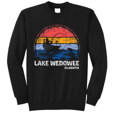 Vintage Retro Alabama Wedowee Lake Summer Fishing Sweatshirt