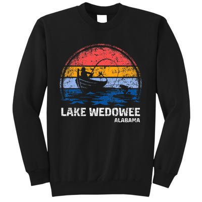 Vintage Retro Alabama Wedowee Lake Summer Fishing Tall Sweatshirt