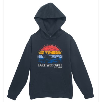 Vintage Retro Alabama Wedowee Lake Summer Fishing Urban Pullover Hoodie