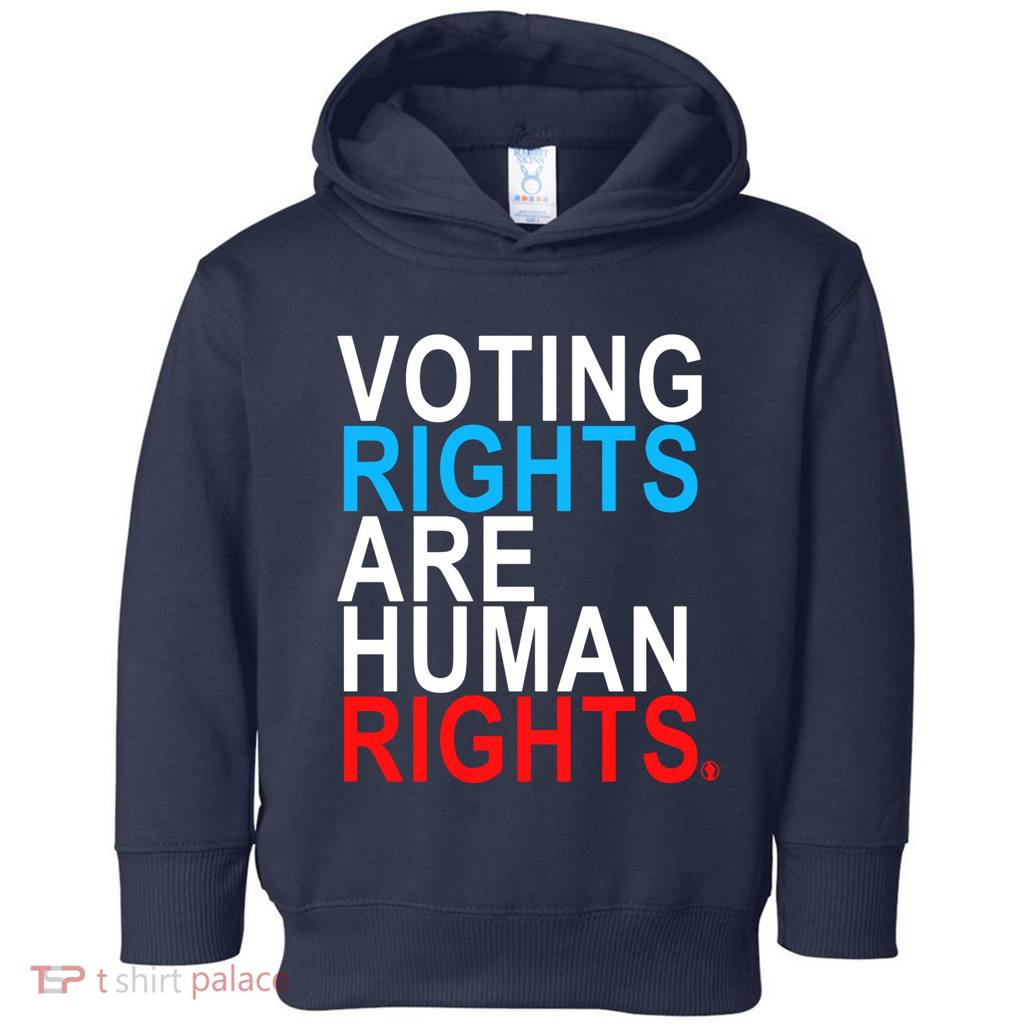 Voting Rights Are Human Rights (Red, White, Blue) Premium Toddler Hoodie
