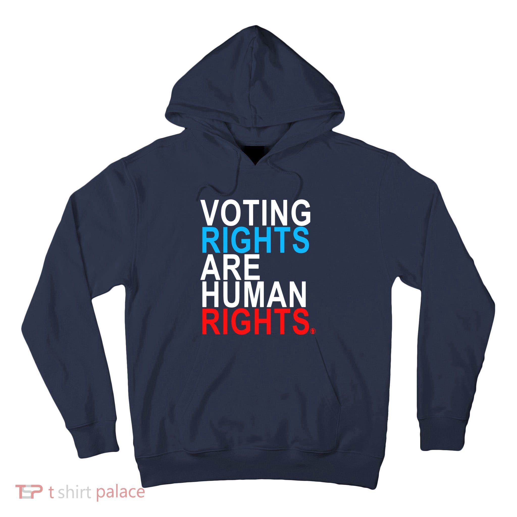 Voting Rights Are Human Rights (Red, White, Blue) Premium Tall Hoodie