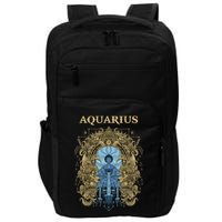 Vintage Retro Aquarius Zodiac Impact Tech Backpack
