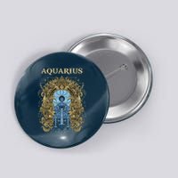 Vintage Retro Aquarius Zodiac Button