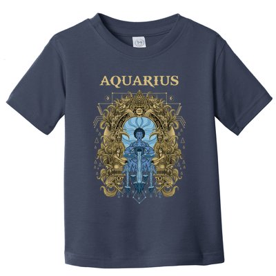 Vintage Retro Aquarius Zodiac Toddler T-Shirt
