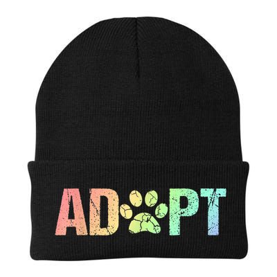 Vintage Rainbow Adopt A Dog Rescue Foster Adoption Month Beanie