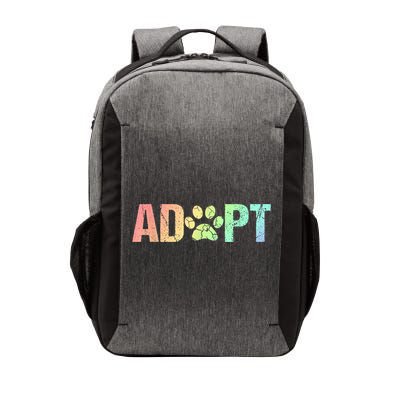 Vintage Rainbow Adopt A Dog Rescue Foster Adoption Month Vector Backpack