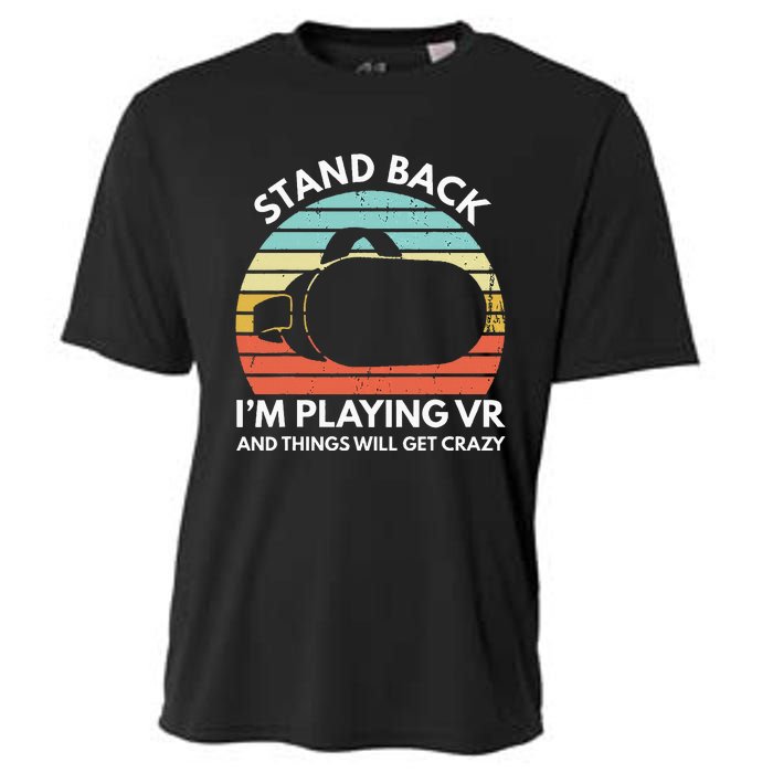 Virtual Reality Athlete Funny Vr Gamer Saying Cooling Performance Crew T-Shirt