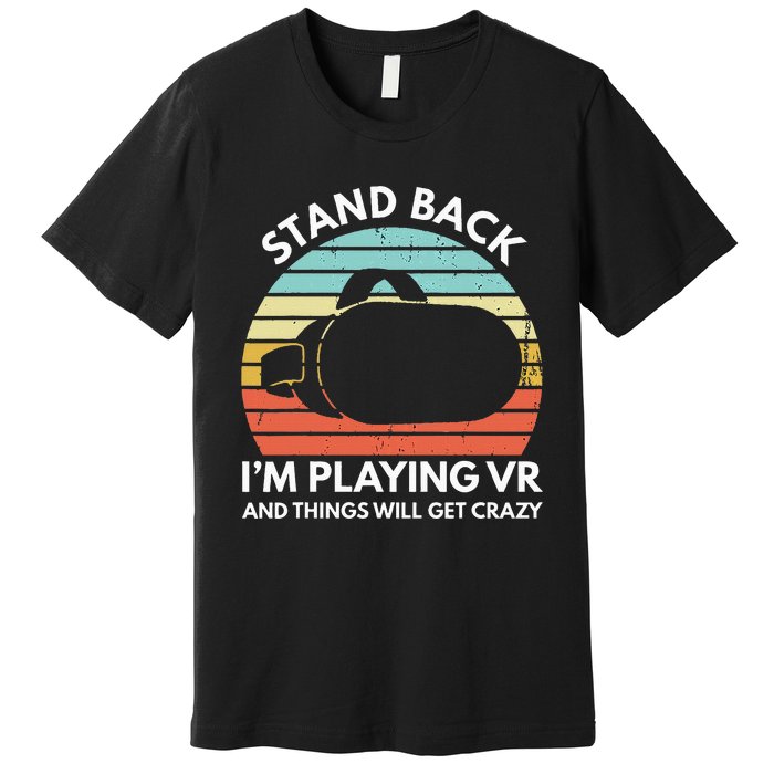 Virtual Reality Athlete Funny Vr Gamer Saying Premium T-Shirt