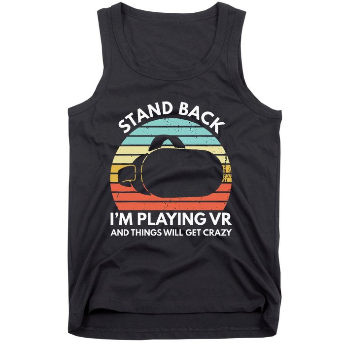 Virtual Reality Athlete Funny Vr Gamer Saying Tank Top