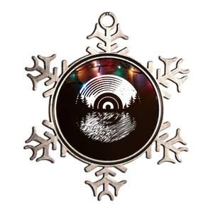 Vinyl Record Album Classic Music Player Lover Audiophile Metallic Star Ornament