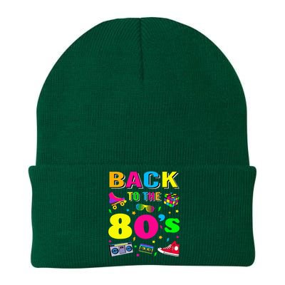 Vintage Retro Back To 80's Graphic Design Knit Cap Winter Beanie