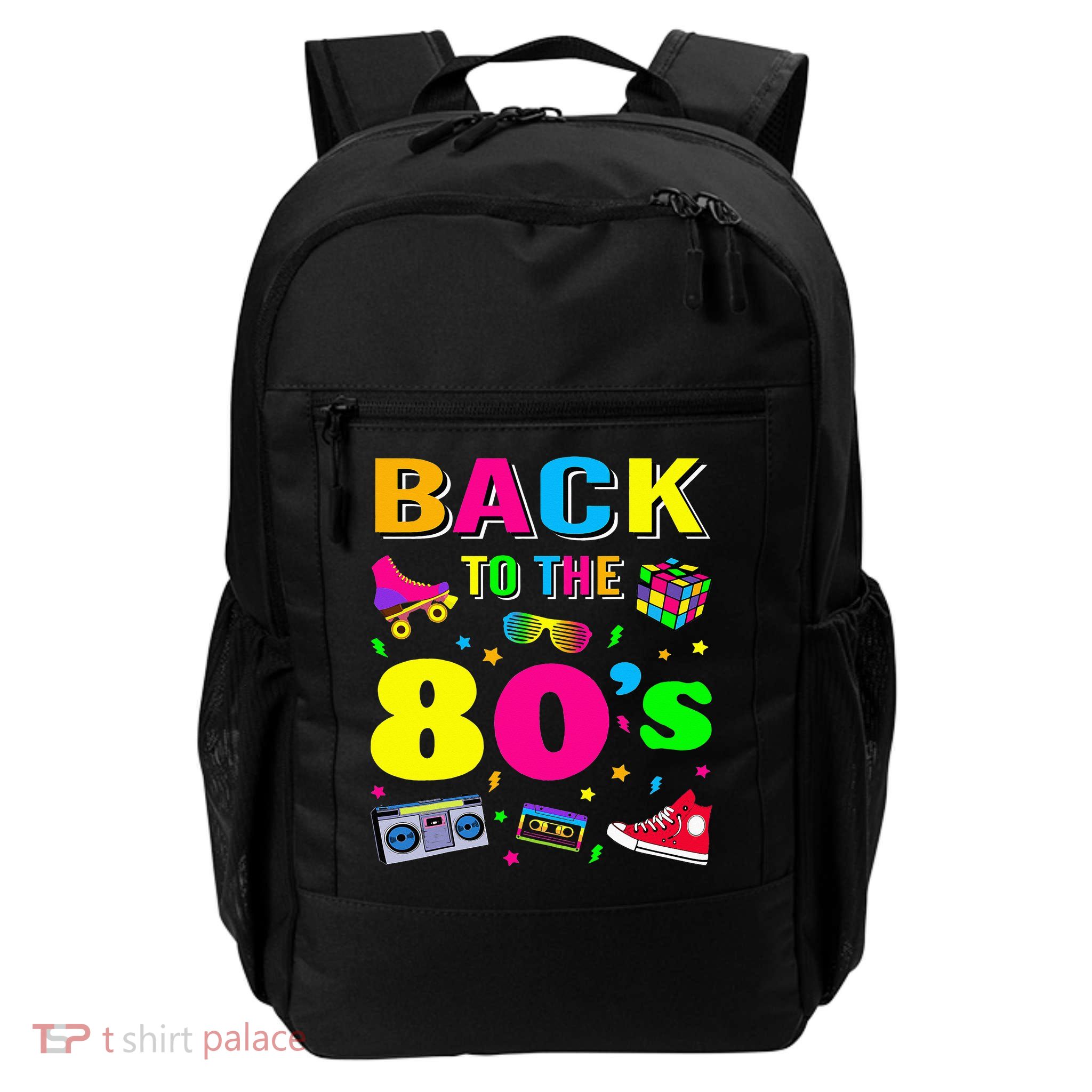 Vintage Retro Back To 80's Graphic Design Backpack