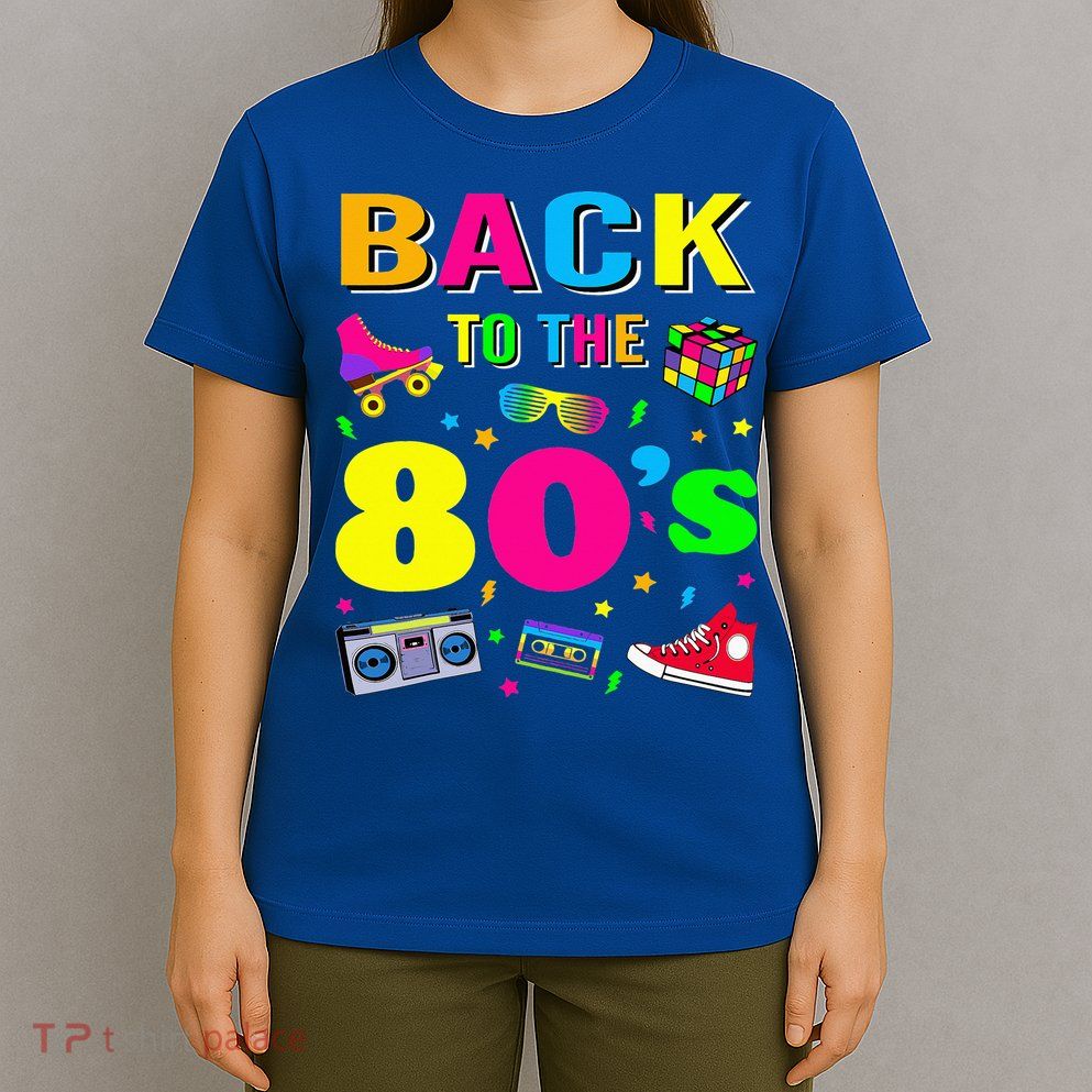 Vintage Retro Back To 80's Graphic Design T-Shirt